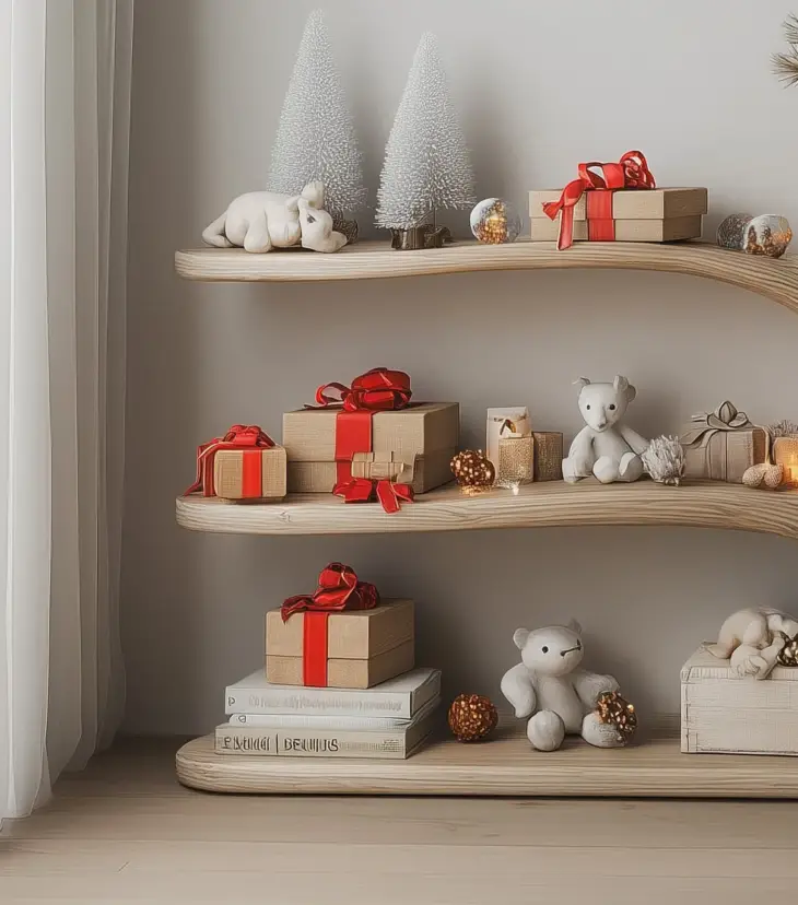 Handcrafted Tree Bookshelf – Montessori Kids Bookcase, Floating Nursery Shelf - Image 4